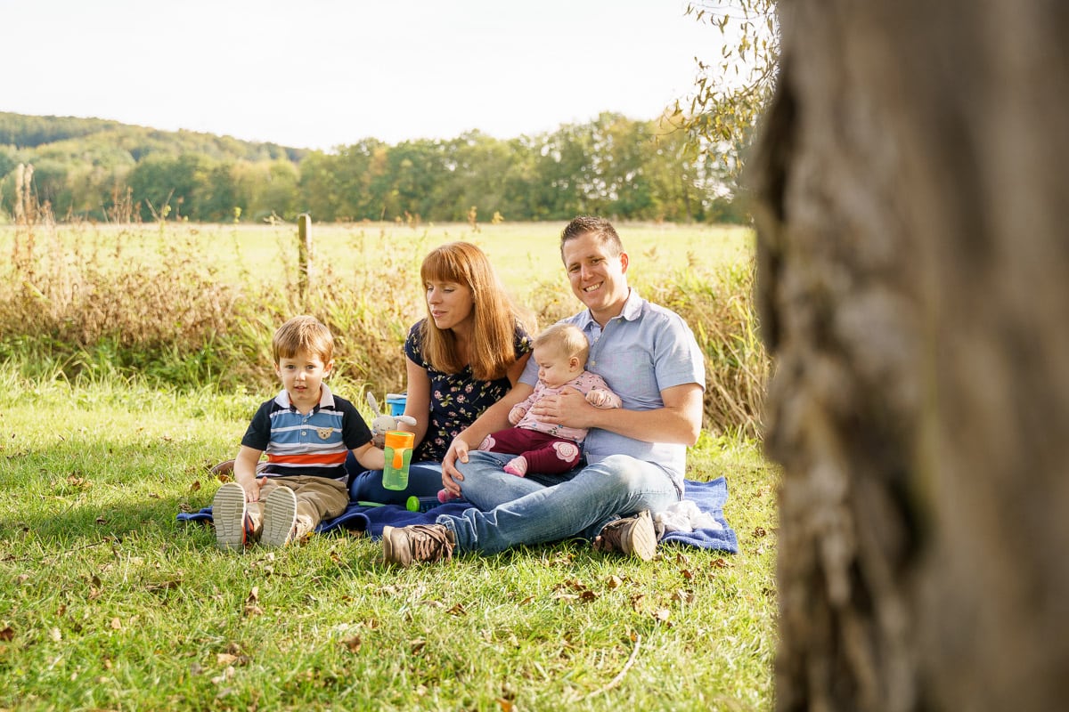 Familienshooting auf der Herbstwiese in Osthessen